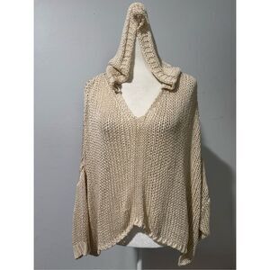 Milo Milano knit crotched hooded long sleeve top